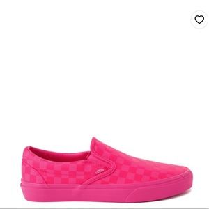 Vans Slip On Tonal Checkerboard Skate Shoe - Pink Glow NWT 9.5